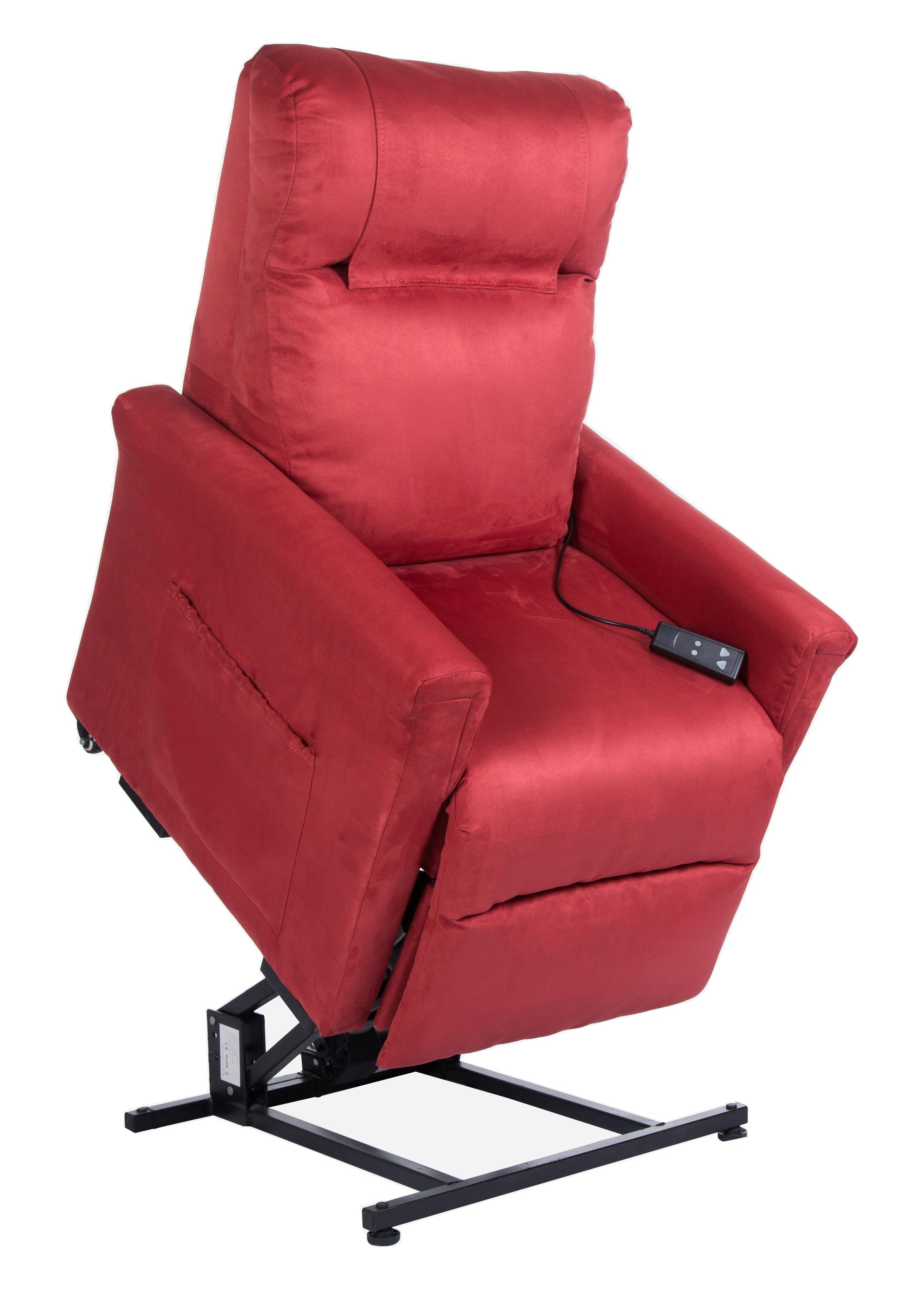 dalila red microfiber up chair