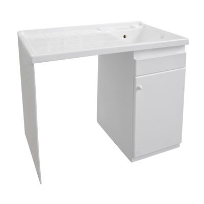 Abs Washing Machine Cover Cabinet With Laundry Sink Bagno Italia
