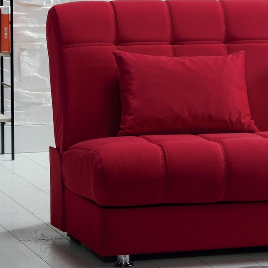 Rossana 3 Seater Sofa Bed In Red