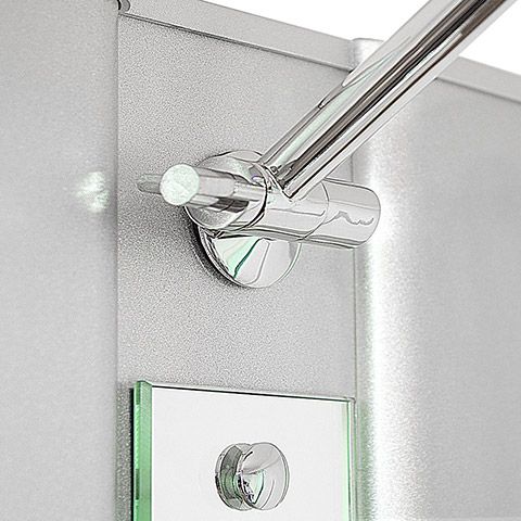 Columna de ducha de hidromasaje de aluminio con espejo, 121 boquillas, ducha  de mano y estante DC006