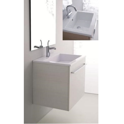 Zeus 2 Modern Suspended Bathroom Cabinet In 6 Mc Farben
