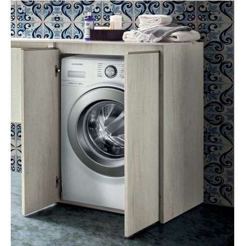 Modern Wooden Washing Machine Cover Cabinet