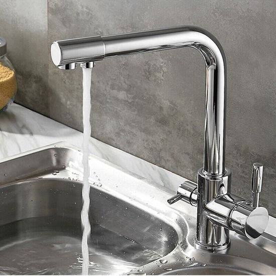 Chrome Plated Brass Kitchen Sink Tap