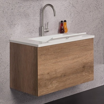 Modern Wall Hung Bathroom Cabinet 80 Cm Available In 3 Colours